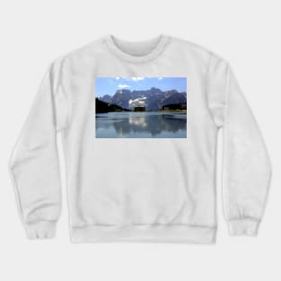 Sorapiss from Misurina lake Crewneck Sweatshirt